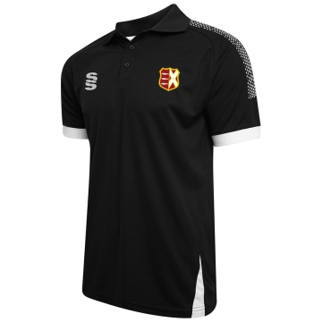 Wargrave CC - Fuse Polo Shirt - Black/White/Silver -Unisex Fit
